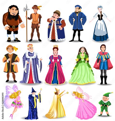 Fairy Tales Characters Stock Vector Adobe Stock