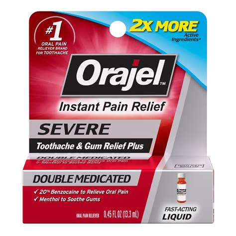 Orajel 4x Strength Toothache And Gum Relief Cream 033 Oz