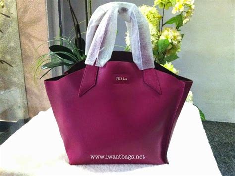 Furla Jucca Small Leather Tote Fuchsia