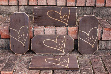 Use these heart carved in tree clip art. Carved Heart and Initials Painted Wood Sign | Signs by Andrea