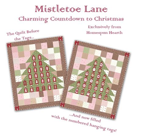 This Adorable Quilt Features The Mistletoe Lane Fabrics By Bunny Hill