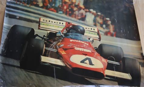 Poster Ferrari 312b Jacky Ickx Spanish Grand Prix Catawiki