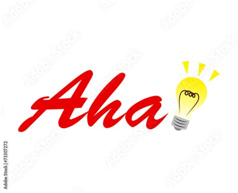 Aha Moment With A Light Bulb Illustration Stock Image And Royalty