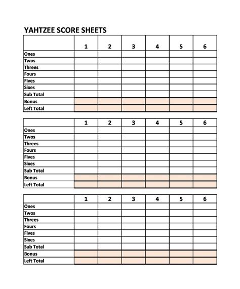 Free Printable Yahtzee Score Card Paper Trail Design Free Yahtzee Score Sheets Braelyn Hunter