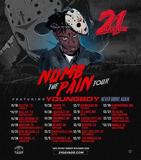 21 Savage Announces Numb The Pain Tour With Nba Youngboy Daily Chiefers