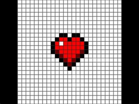 Des nombreux exemples à imprimer gratuitement avec plusieurs printemps : MINECRAFT:pixel art(cœur) - YouTube