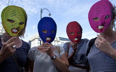 Masked Pussy Riot Supporters Stage Demonstrations Around The World