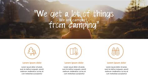 Camping Powerpoint Presentation Templates