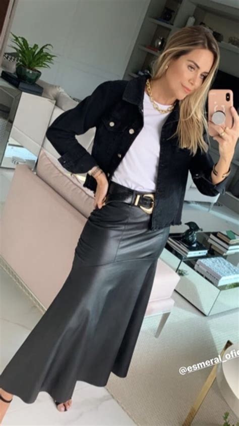 Real Leather Skirt Leather Skirt Outfit Black Leather Skirts Leather