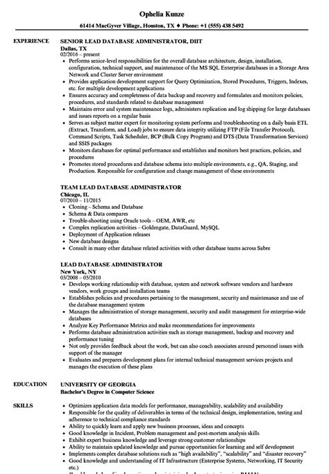 Well, to be a successful candidate for tech jobs, resume expert kim isaacs says it helps to have a comprehensive resume. Database Administrator Resume | TemplateDose.com
