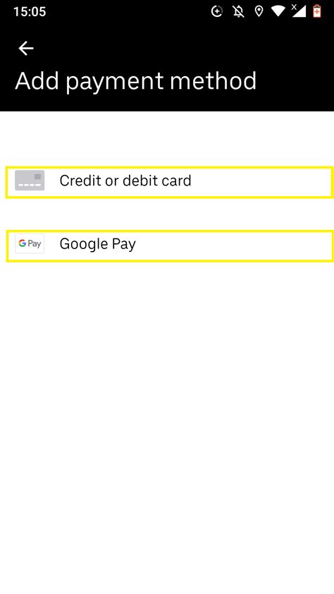 The uber visa card issued by barclays has been renamed the uber credit card. Uber for Android App: How to Add and/or Change Payment Method