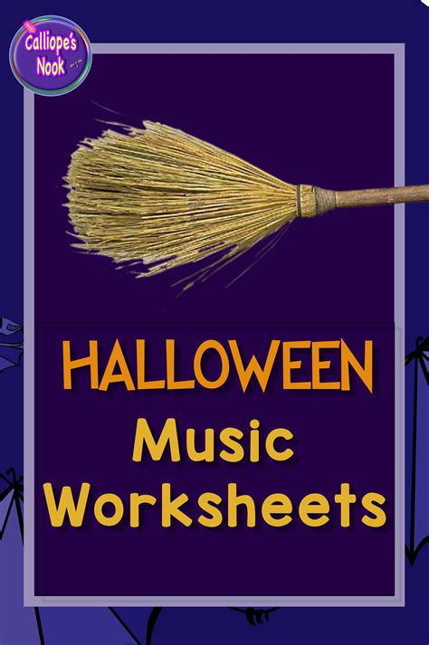 Halloween Music Activities Worksheets Halloween Music Worksheets