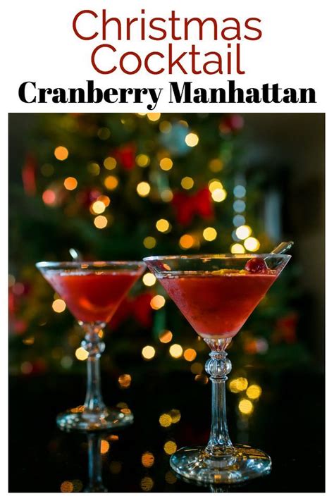 Bourbon, orange juice, pineapple juice, ginger ale. Cranberry Manhattan | Recipe | Christmas cocktails easy ...