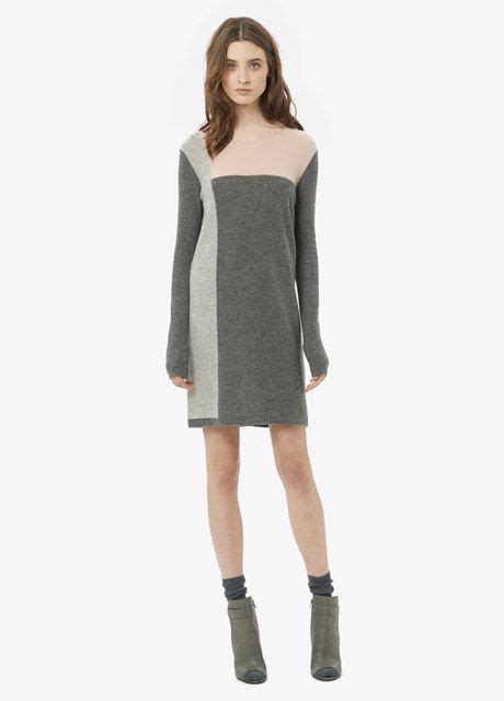 Colorblock Cashmere Sweater Dress Sweater Dress Cashmere Sweater