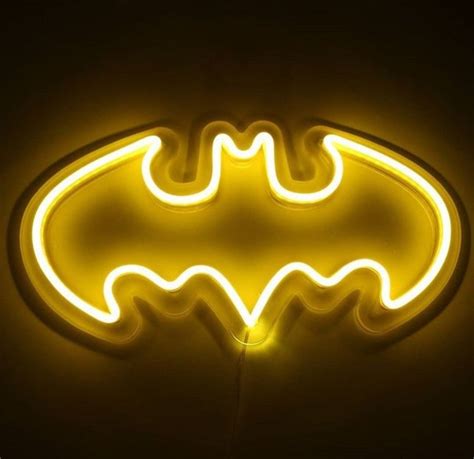 Batman Neon Sign Decoration Etsy