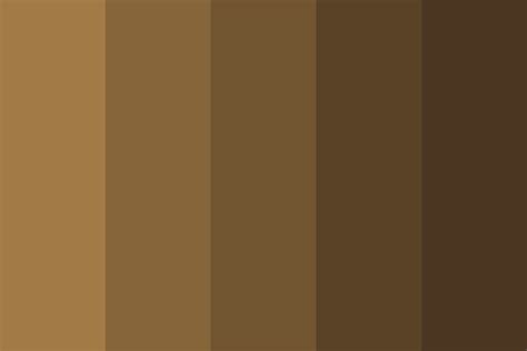 Sepia Brown Hair Swatches Color Palette
