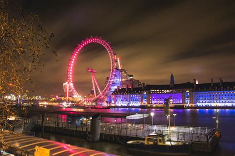 London Eye By Night In December Tobil Photography