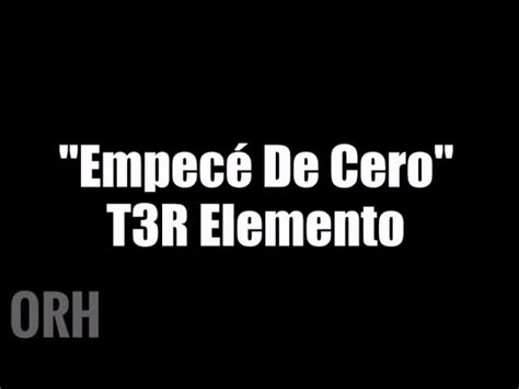 T3r Elemento Empecé De Cero Chords Chordify