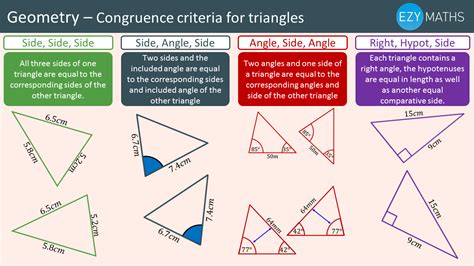 Maths Gcse Exam Revision Congruence Criteria For Triangles Ezyeducation