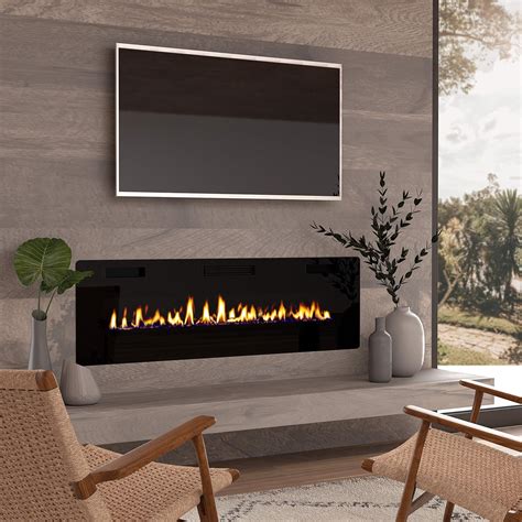 Wall Mounted Electric Fireplace Under Tv Deefaery