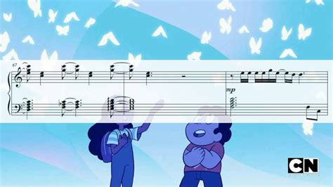 Steven Universe Here Comes A Thought Piano Sheet Music Youtube