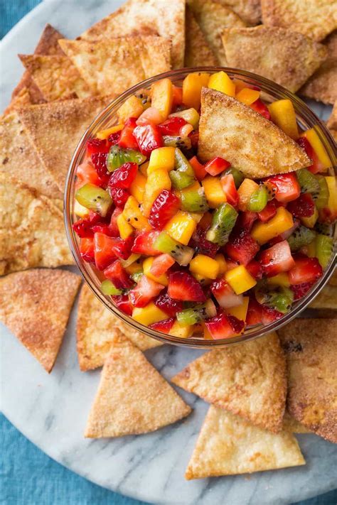 Tortillas may not puff up if they are too thick or are cooked on a low temperature. Easy fresh fruit salsa with homemade crispy cinnamon sugar tortilla chips! Such a refreshing ...