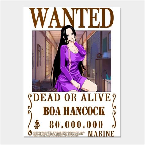 Boa Hancock One Piece Fashion Wanted Boa Hancock Posters And Art