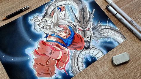 Anime Art Drawing Goku Ultra Instinct Dragon Fist Art Drawings