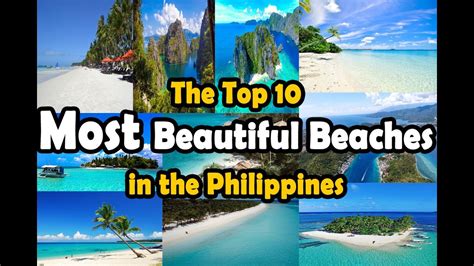 top 10 most beautiful beaches of the philippines youtube