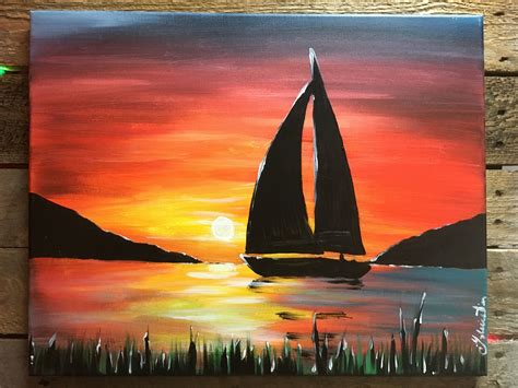 Found On Bing From Sailboat Painting Sunset Painting