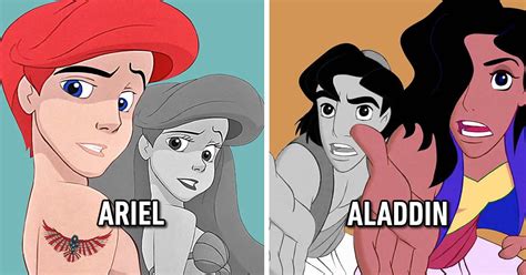 Artist Imagines Disney Characters In Opposite Sex 9gag