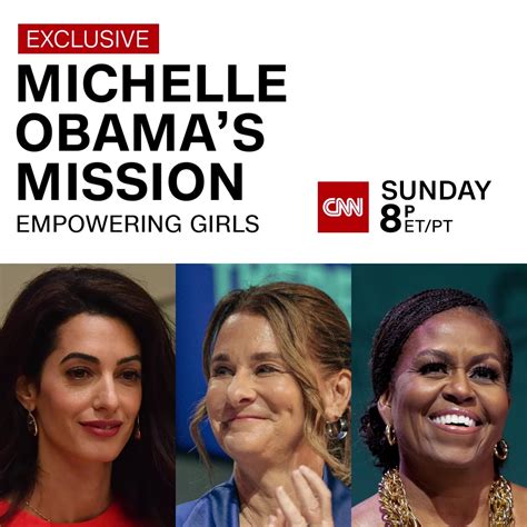 Join Sara Sidner For Michelle Obamas Mission A Conversation With Michelle Obama Amal Clooney