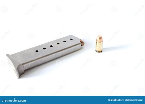 380 Ammo Clip Stock Image Image Of Defense Weapon Black 25056555