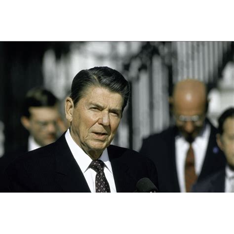 Ronald Reagan Giving A Speech Photo Print 30 X 24