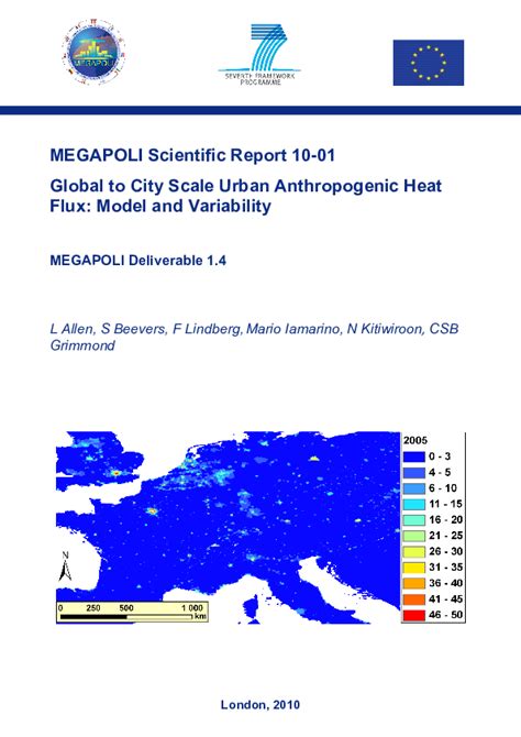Pdf Global To City Scale Urban Anthropogenic Heat Flux Model And