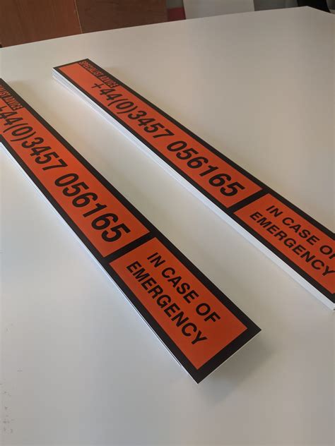 Self Adhesive Reflective Labels Smartsigns Middleton