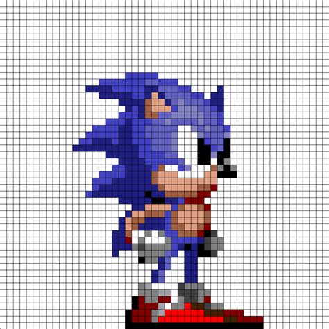8 Bit Sonic The Hedgehog Grid Dromfiatop With Images Pixel Art