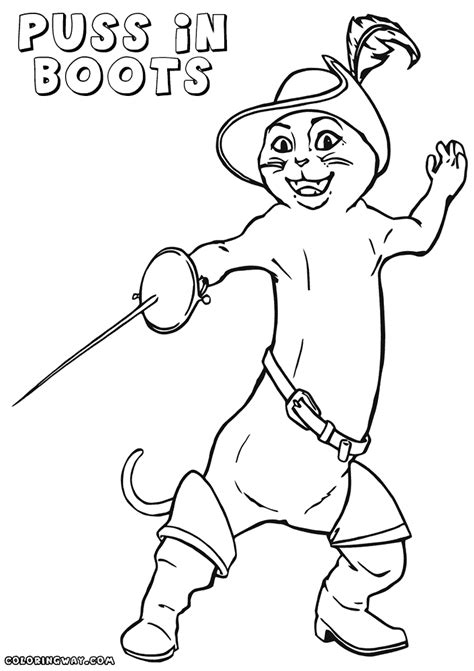 Puss In Boots Coloring Page Coloring Page To Download And Print