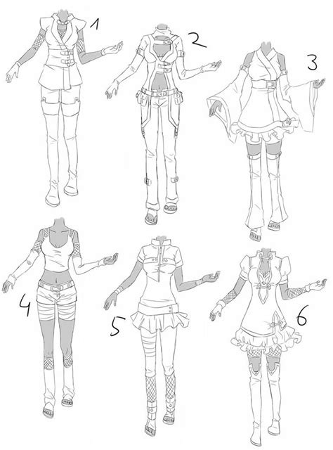 Learn how to draw anime clothes pictures using these outlines or print just for coloring. Outfit set 6: cute ninja by Kohane-chan on deviantART ...