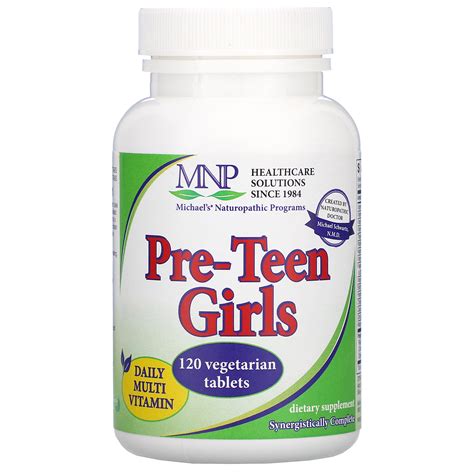 Michaels Naturopathic Programs Pre Teen Girls Daily Multi Vitamin