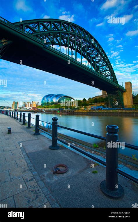 The Iconic Tyne Bridge Over The River Tyne Connecting Newcastle Upon