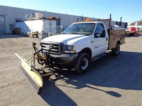 Ford F350 4x4 Utility Service Truck With Snow Plow 2003 Utility