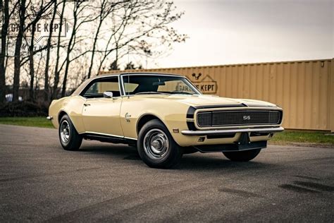 1968 Chevrolet Camaro Ssrs Butternut Yellow Coupe 396 V8 90095 Miles