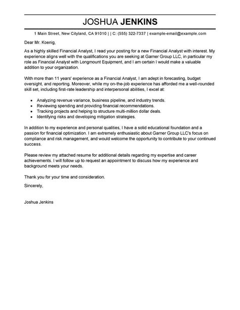Professional Business Analyst Cover Letter Examples