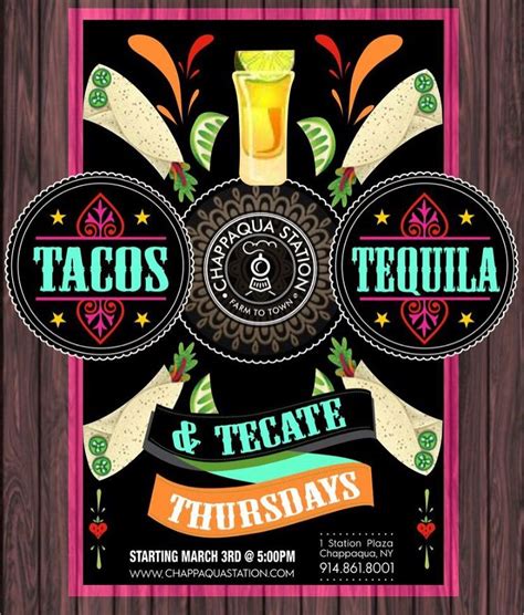 Tacos Tequila And Tecate Mexican Night Fiesta Weekday Events Beer
