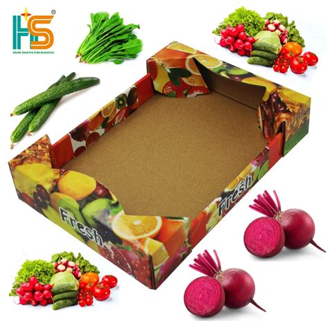 Strong Vegetable And Fruit Cardboard Packaging Shipping Box Fresh Fruit