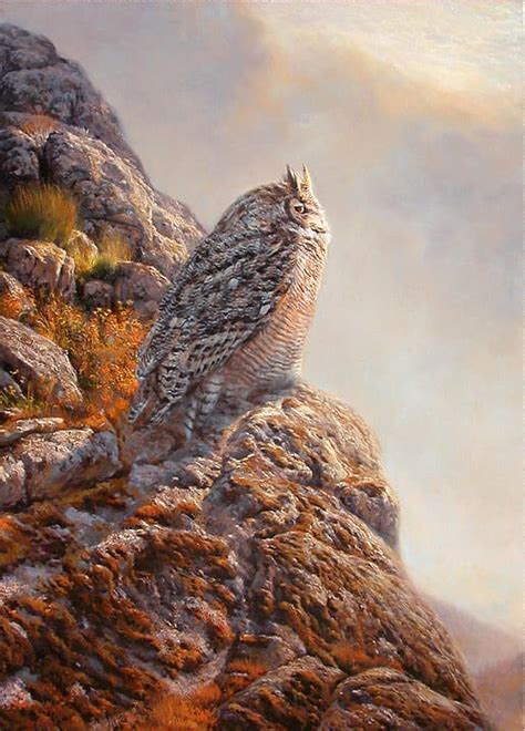Great Horned Owl Painting The Wildlife Art Of Manuel Sosa
