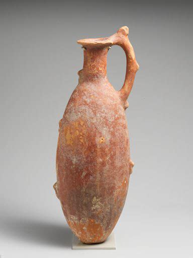 Terracotta Flask Cypriot Early Cypriot Iii Middle Bronze Age The