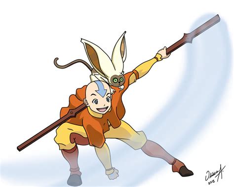 Aang And Momo Avatar The Last Airbender By Buliproductions On Deviantart