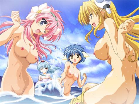 Rule 34 4girls Blue Hair Galaxy Angel Milfeulle Sakuraba Mint Blancmanche Multiple Girls Nude